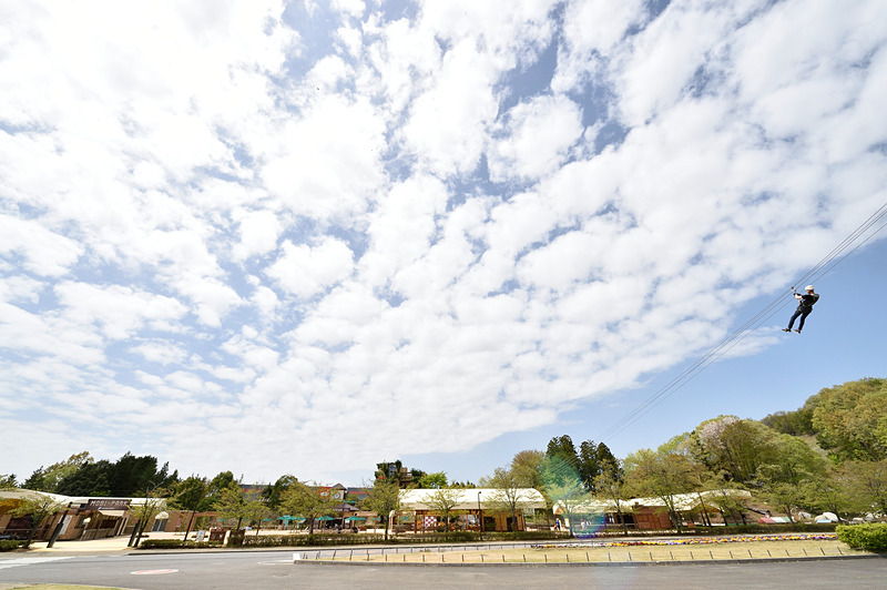 アスレチックやジップラインなど、体感アトラクションが満載のツインリンクもてぎ