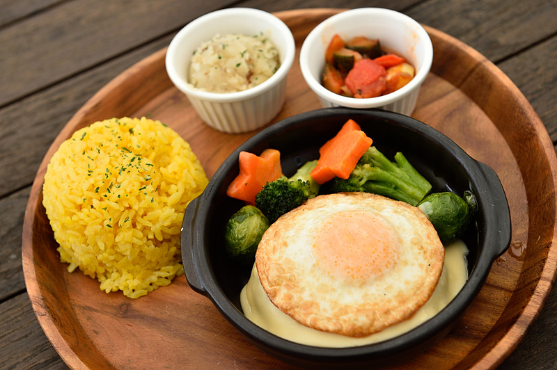 見ているだけでも楽しい「森のハンバーグプレート」