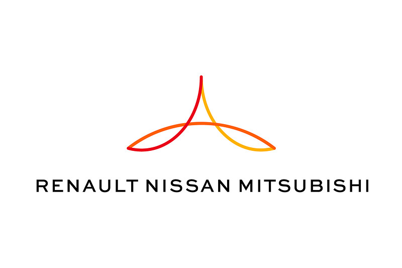 ルノー、日産自動車、三菱自動車工業のアライアンスロゴ