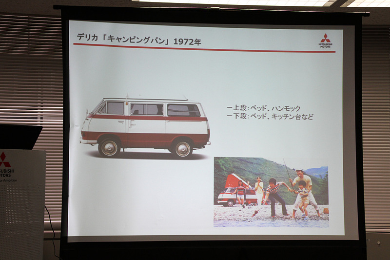 初代デリカの紹介スライド