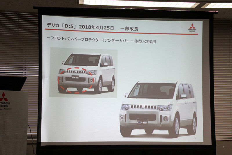 デリカD：5の一部改良内容