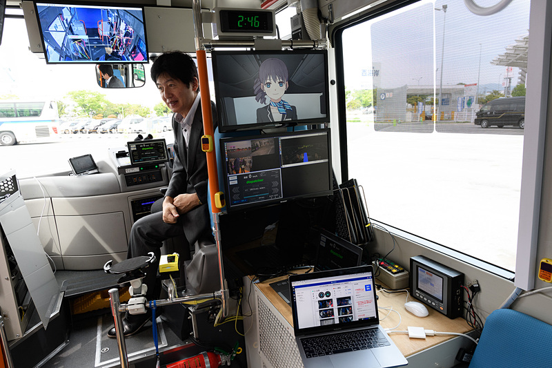 いろいろ並んでいる車内