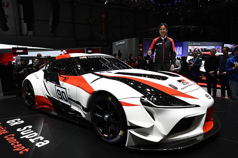 ジュネーブショーで発表された「GRスープラ レーシングコンセプト」の実車