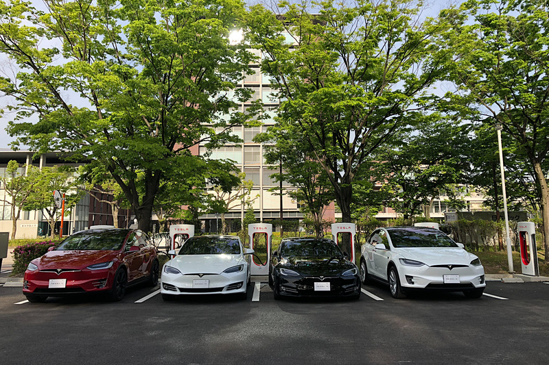 愛知県名古屋市の名城公園北園駐車場にテスラ専用超急速充電施設「テスラ名古屋スーパーチャージャーステーション」を新設