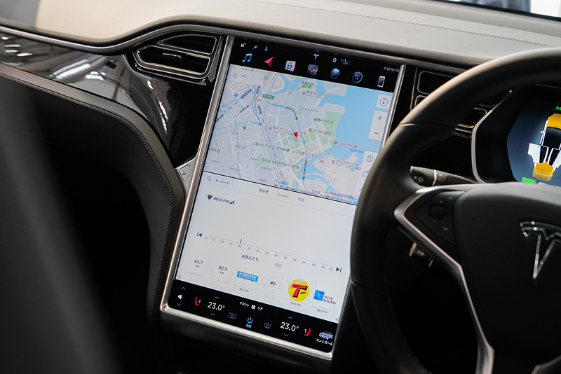 ナビゲーションの地図表示