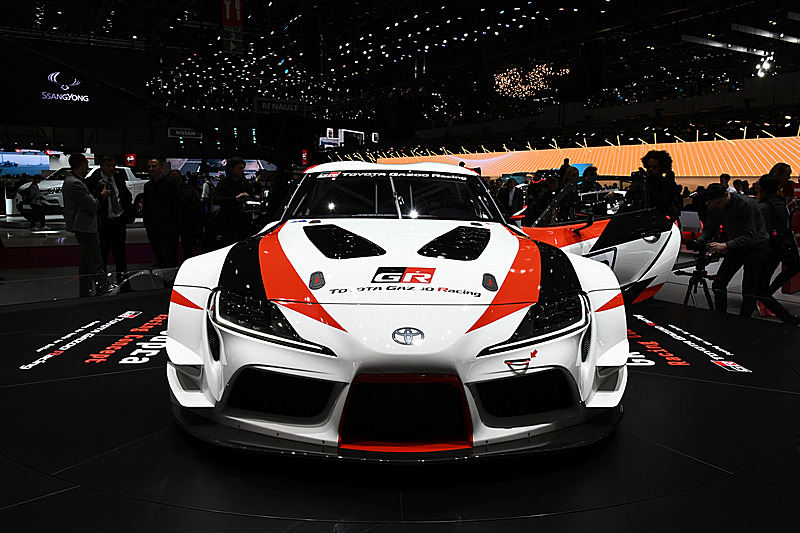 ジュネーブショーで発表された「GRスープラ レーシングコンセプト」の実車