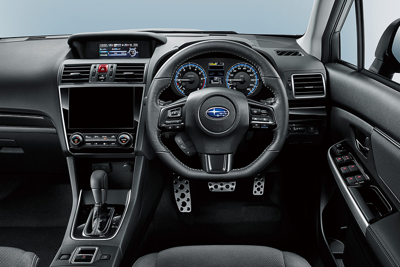 1.6GT EyeSight Smart Editionのインテリア。「アルミパッド付スポーツペダル」を装着している