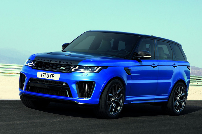 レンジローバー スポーツ SVRではエンジン出力を25PSアップの575PSに高め、スポーツサスペンションを標準装備する