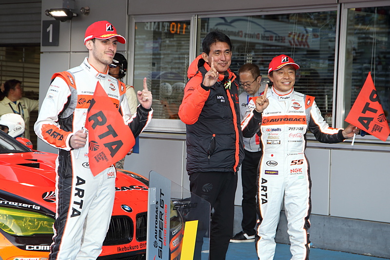 「2018 AUTOBACS SUPER GT Round 2 FUJI GT 500km RACE」のGT300クラスで優勝した55号車 ARTA BMW M6 GT3（高木真一/ショーン・ウォーキンショー組、BS）