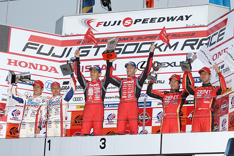 GT500のポディウム