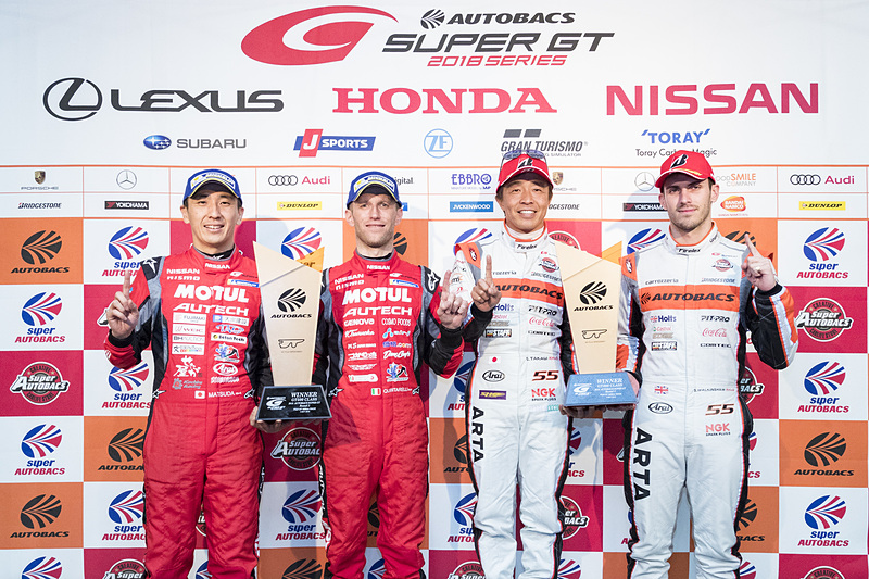 第2戦 富士のGT500、GT300両クラスで優勝した4人のドライバー