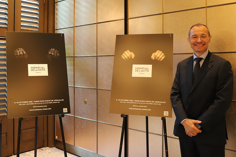 パリモーターショー代表者のジャン=クロード・ジロ氏が来日し、「パリモーターショー 2018」を紹介