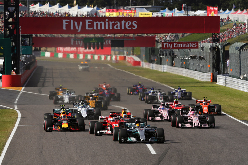 2017年のF1日本グランプリスタートシーン