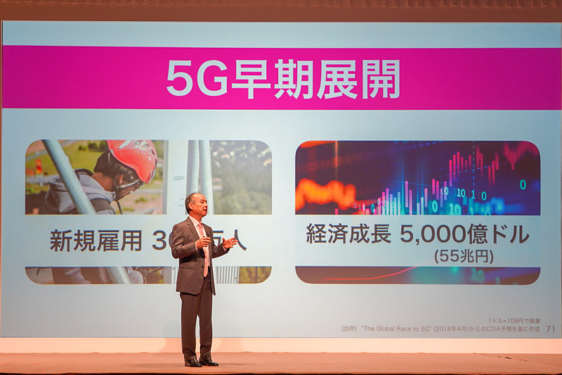 SprintとT-Mobileの合併を説明するスライド