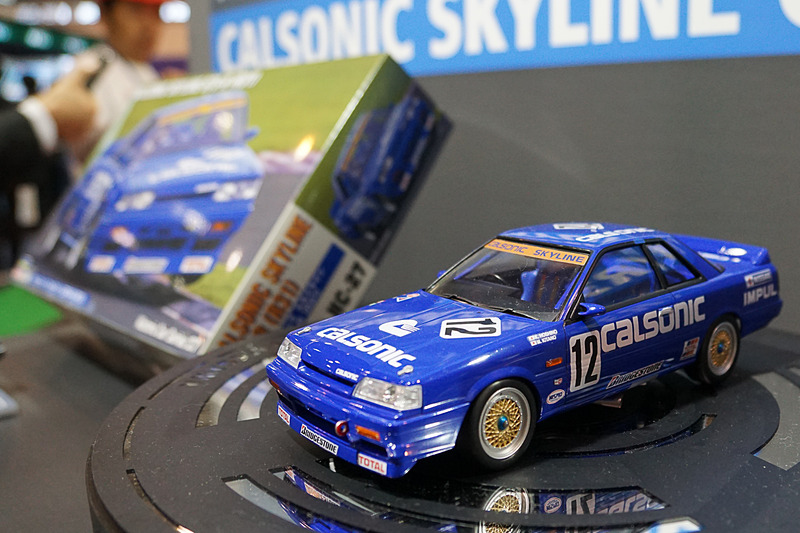 ハセガワブースに「カルソニック スカイライン GTS-R（R31）」が登場。価格は3400円（税別）