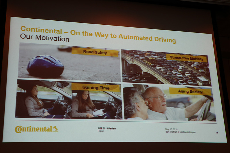 「自動運転」は安全性を高めることに加え、ストレスのない移動、使える時間の拡大、高齢化する社会への対応なども実現する