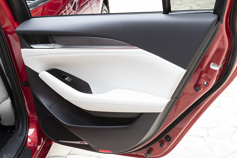 リアのドアトリム。こちらもカーテシランプ付