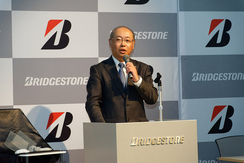 「次世代のモビリティに確実に貢献する」と力強く語った株式会社ブリヂストン 常務執行役員 グローバルイノベーション管掌の松田明氏