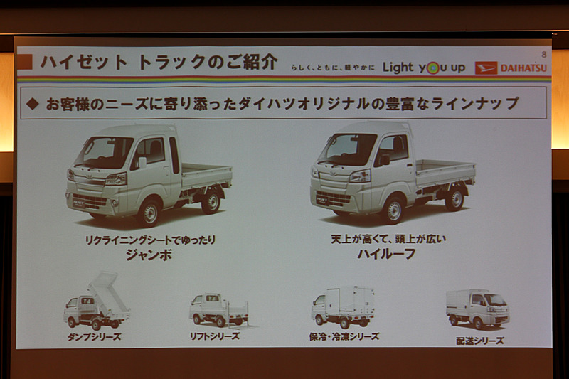 豊富なラインアップを用意