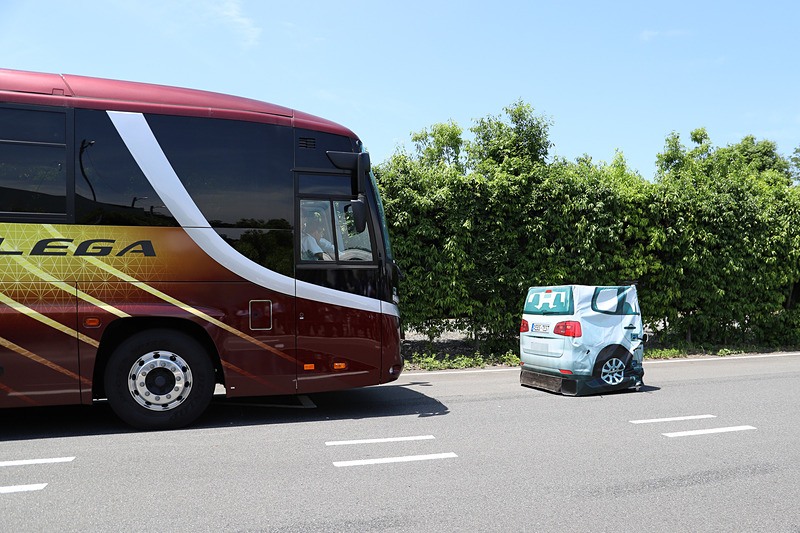 PCS（衝突被害軽減ブレーキ）を体感