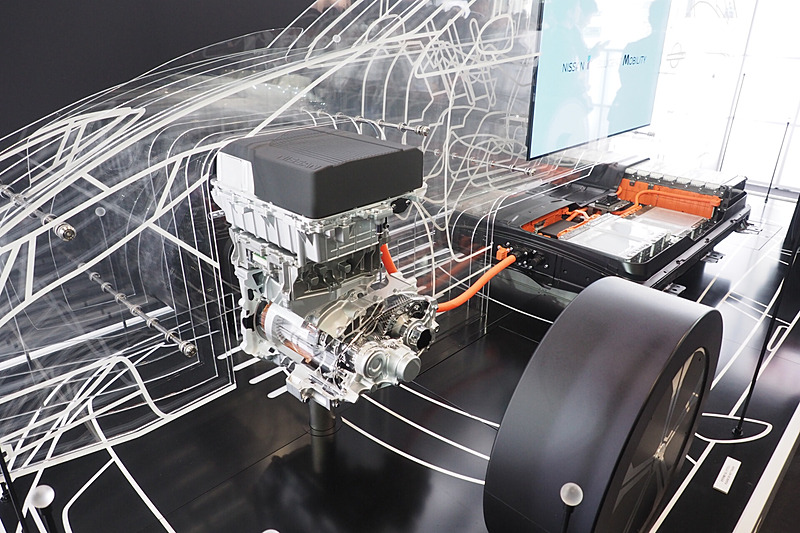 新型リーフのモーターとバッテリー