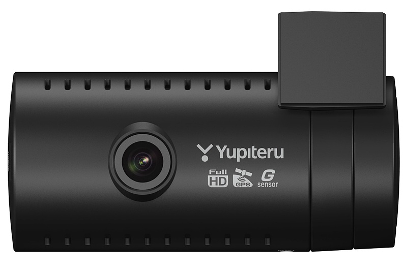 電源直結コード付属の指定店専用モデル「DRY-SV2050d」。指定店はユピテルのWebサイトなどで検索可能