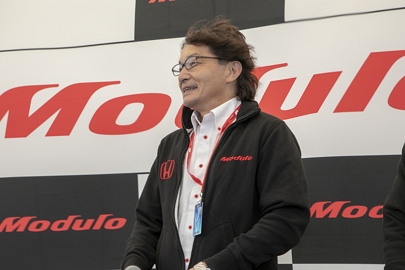 ホンダアクセスの福田正剛氏。ディーラー装着用のModuloパーツとコンプリートカー販売のModulo Xのどちらも福田氏が開発の責任者となっている