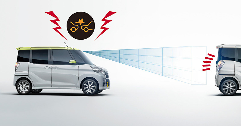 カメラ方式を採用した「インテリジェント エマージェンシーブレーキ」