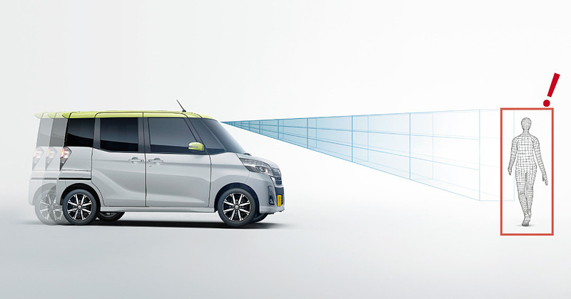 カメラ方式を採用した「インテリジェント エマージェンシーブレーキ」