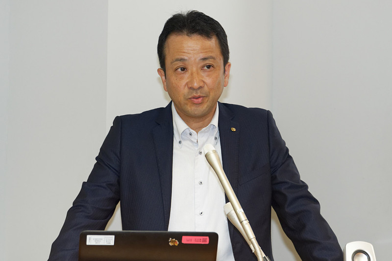 新たな拠点や人材募集について説明したヤマハ発動機株式会社 ソリューション技術本部・ロボティクス事業部 先進技術部長の中村亮介氏