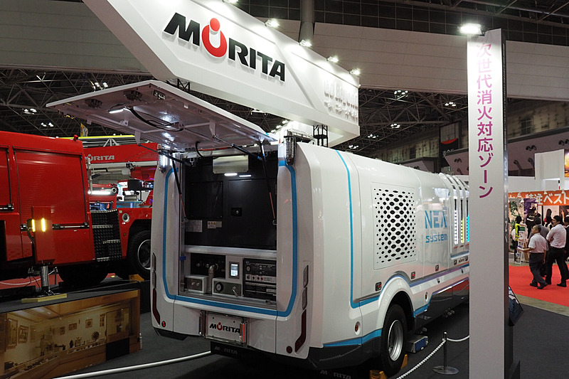 装置は後方にある