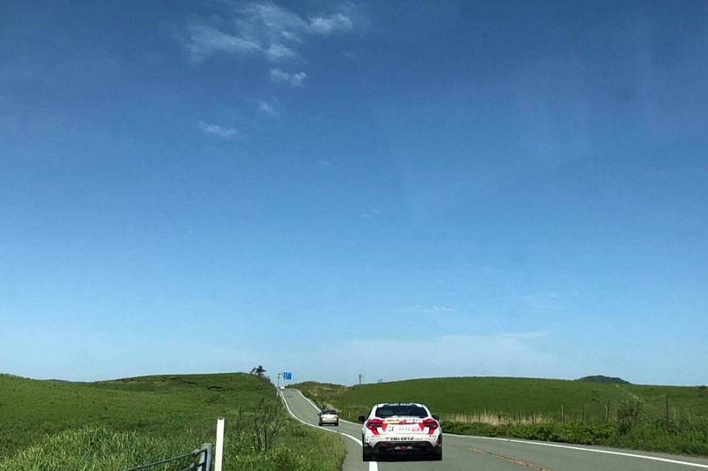 オートポリスに向かう道中の写真を今井選手のクルマに同乗する方が撮影してくださっていた