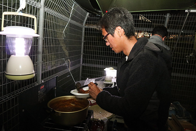 生田ちむさんお手製のカレーは大人気