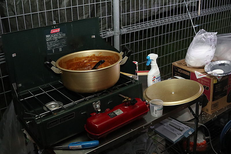 生田ちむさんお手製のカレーは大人気