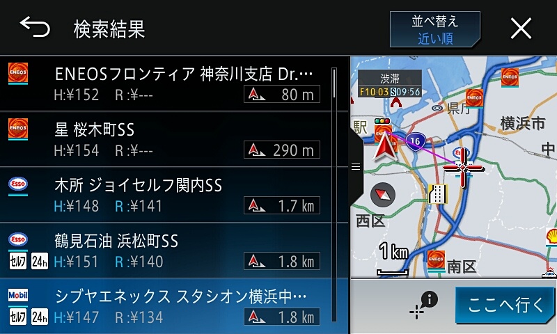 ガソリンスタンドの価格情報