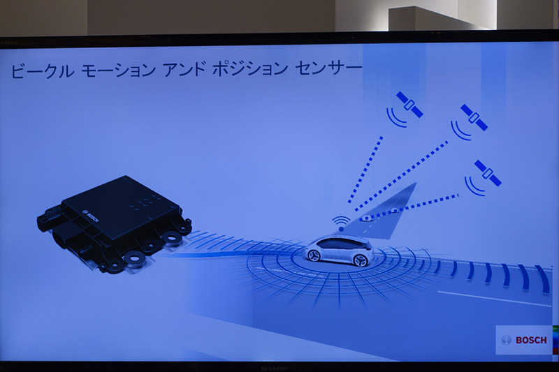 ボッシュ ロード シグニチャーに使われている「ビークル モーション アンド ポジション センサー」