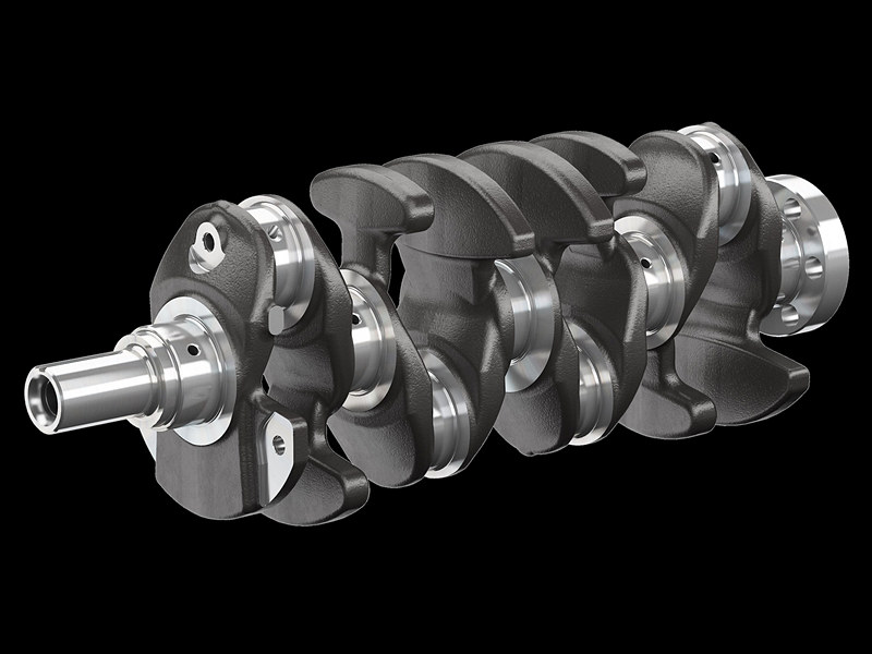 重量増を最小限に抑えながら高バランス化したクランクシャフト