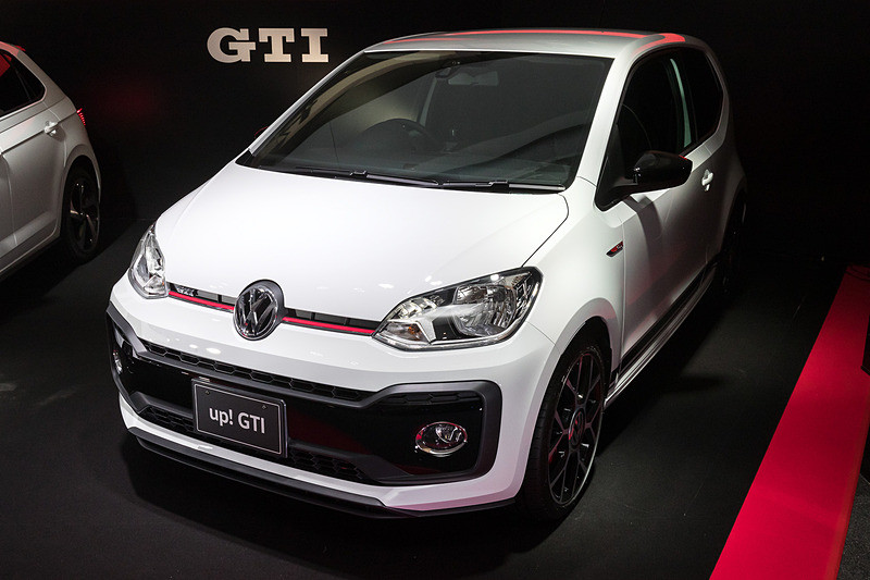 GTI初設定となるup! GTI。ボディサイズは3625×1650×1485mm（全長×全幅×全高）、ホイールベースは2420mm