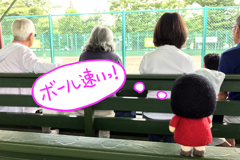 ボールが回転しているのがよく分かりました