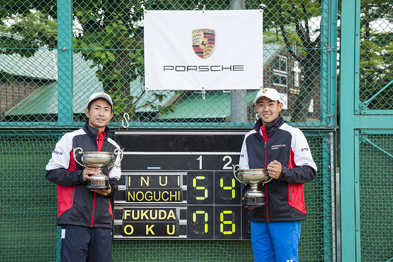 奥選手（左）はフューチャーズ大会で6度目の優勝なのだとか