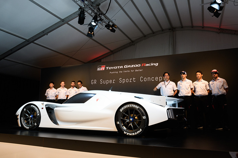 ル・マン24時間レースで欧州プレミアとなった「GRスーパースポーツコンセプト」。2020年からのル・マン新規定Hyper Car GT Prototypeに合致する市販車として登場するだろう