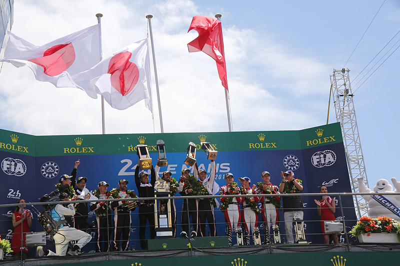 ル・マン24時間レースは8号車 トヨタ TS050-HYBRID（セバスチャン・ブエミ/フェルナンド・アロンソ/中嶋一貴組、MI）が優勝。トヨタにとって初優勝となる