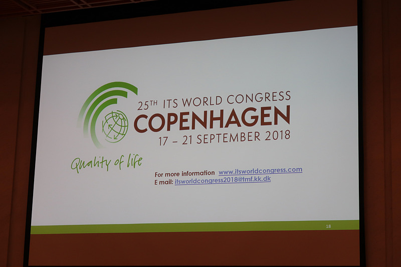 クリステンセン氏は9月17日～21日に開催される「第25回ITS世界会議 コペンハーゲン 2018」の見どころなどを語った