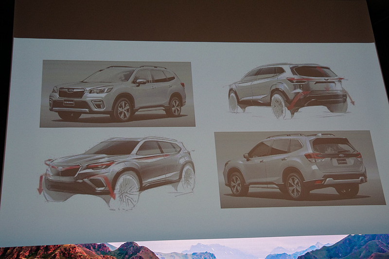 エクステリアデザインは、スクエアな形を基本にSUVとしての躍動感を与えた