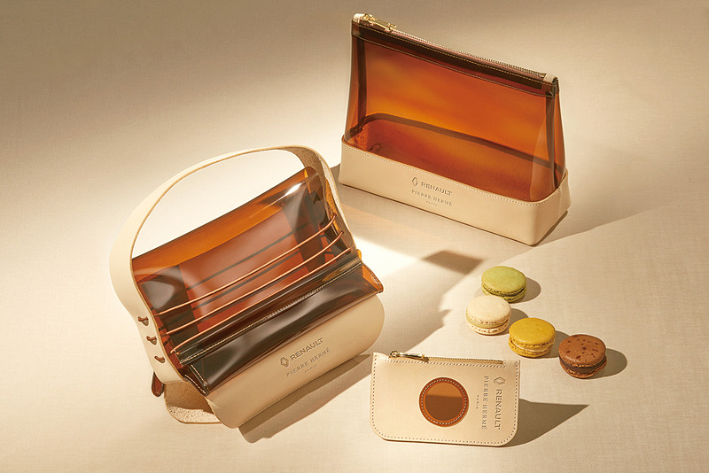 「マカロンとドライブ」をテーマに製作された「マカロンバッグ」「ポーチ」「コインケース」の3点を成約者にプレゼント