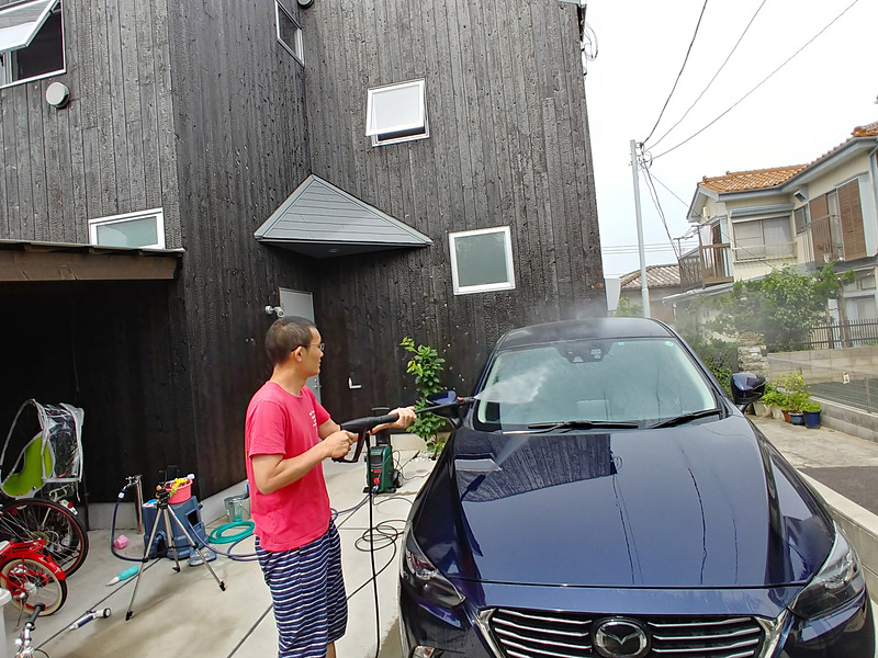 夢中になって噴射しまくる筆者