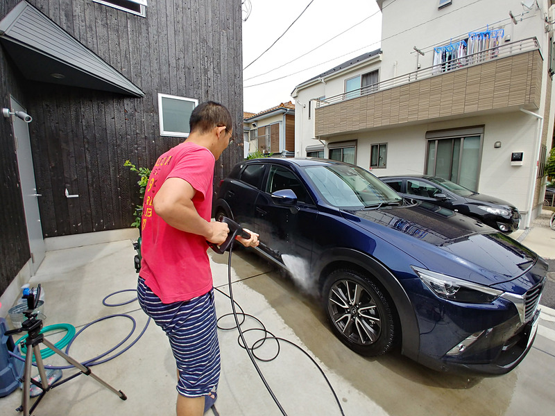 夢中になって噴射しまくる筆者