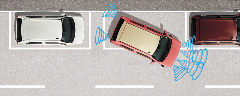 コーナーセンサーは、全ての“SA III”グレードに標準装備