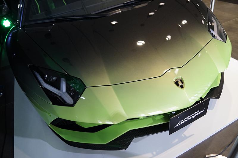 「アヴェンタドール S ロードスター 50th Anniversary Japan」の地バージョン。水・地・火・風・空という5モデルがあり、それぞれワンオフで1台だけが生産されるというとても貴重なモデル