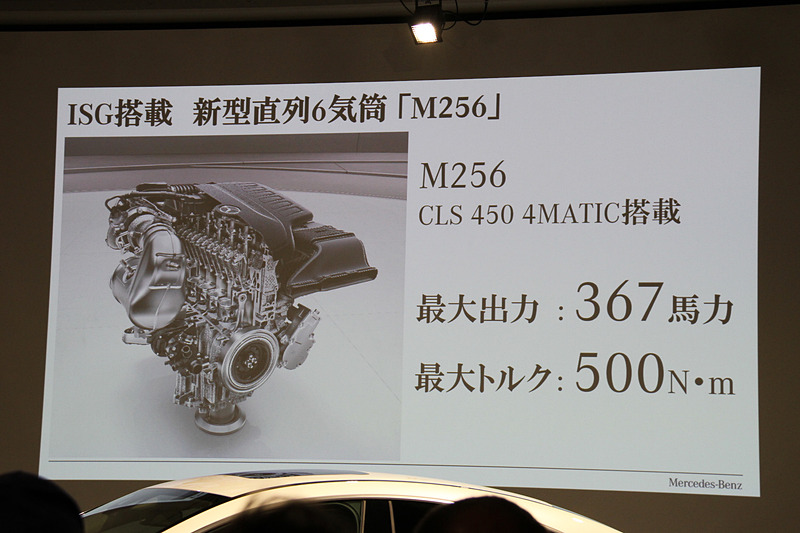 CLS 450 4MATIC スポーツが搭載する直列6気筒エンジンのスペック